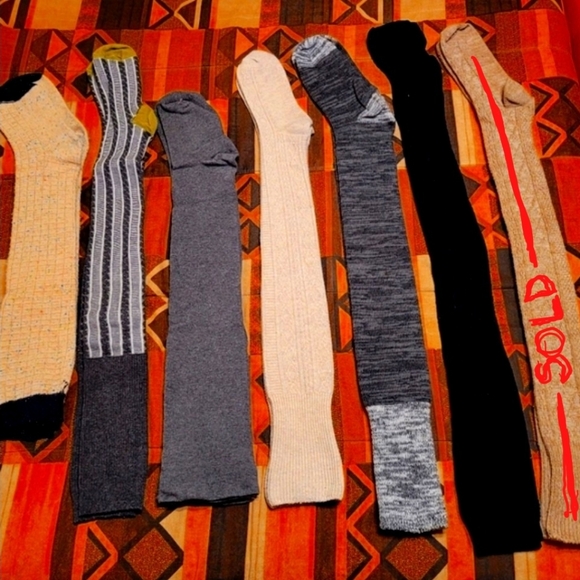 Thigh-high feminine socks. (6) pair left - Picture 1 of 8